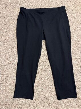 Women with Control Black Straight Leg Pants